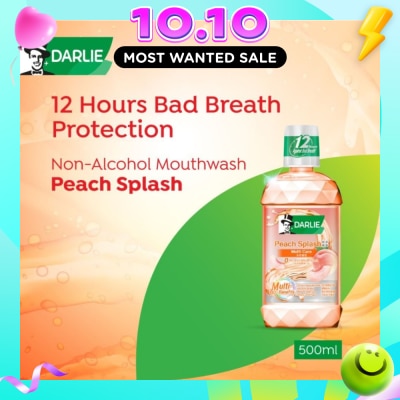 DARLIE Peach Splash Multi Care Non Alcohol Mouthwash 500ml image