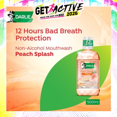 DARLIE - Peach Splash Multi Care Non-Alcohol Mouthwash 500ml image