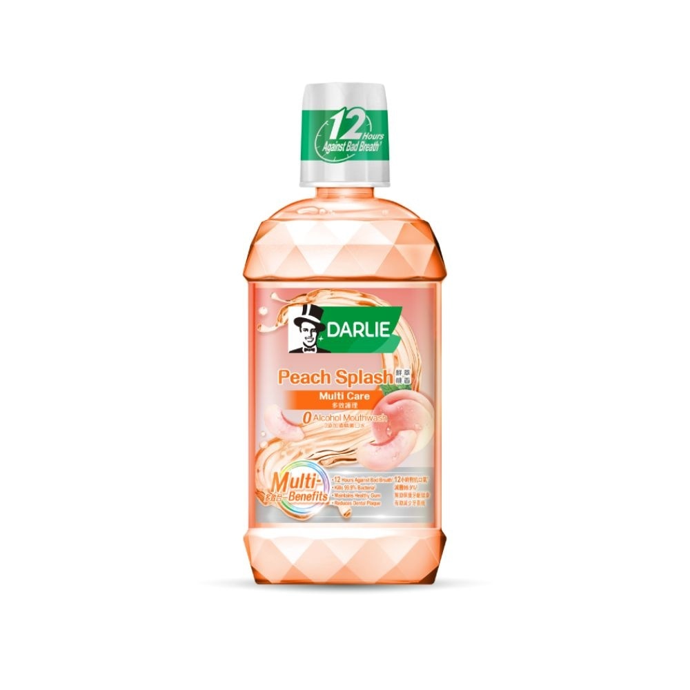 Peach Splash Multi Care Non-Alcohol Mouthwash 500ml