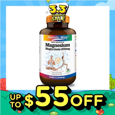 HOLISTIC WAY Magnesium Bisglycinate Vegetarian Capsule 60s