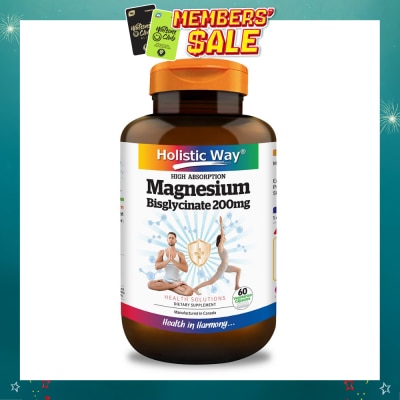 HOLISTIC WAY - Magnesium Bisglycinate Vegetarian Capsule 60s