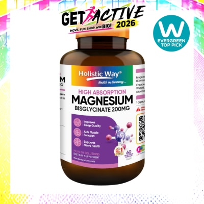 HOLISTIC WAY - Magnesium Bisglycinate Vegetarian Capsule 60s image