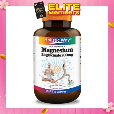 HOLISTIC WAY Magnesium Bisglycinate Vegetarian Capsule 60s