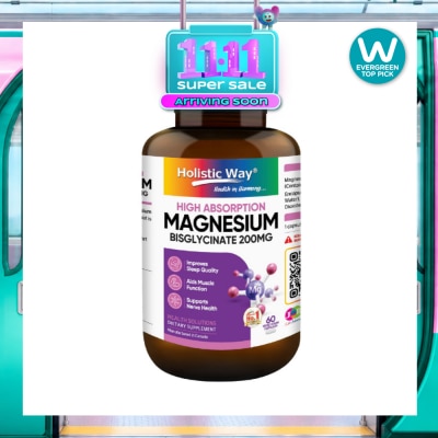 HOLISTIC WAY Magnesium Bisglycinate Vegetarian Capsule 60s image