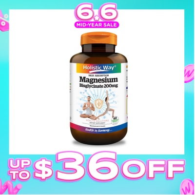 HOLISTIC WAY - Magnesium Bisglycinate Vegetarian Capsule 60s