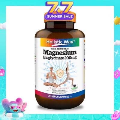 HOLISTIC WAY - Magnesium Bisglycinate Vegetarian Capsule 60s