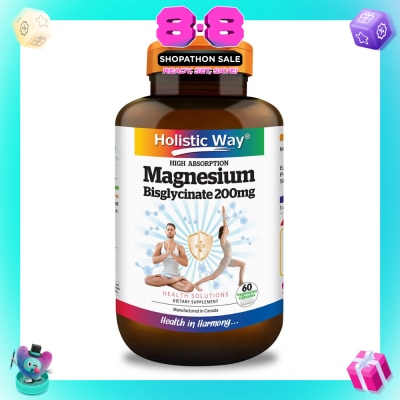 HOLISTIC WAY - Magnesium Bisglycinate Vegetarian Capsule 60s