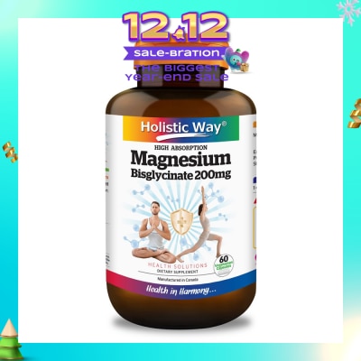HOLISTIC WAY Magnesium Bisglycinate Vegetarian Capsule 60s