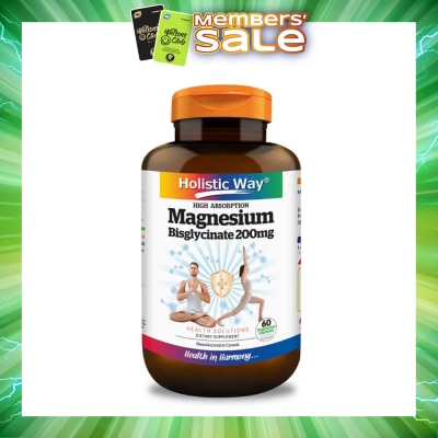 HOLISTIC WAY - Magnesium Bisglycinate Vegetarian Capsule 60s