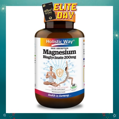 HOLISTIC WAY - Magnesium Bisglycinate Vegetarian Capsule 60s