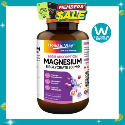 HOLISTIC WAY Magnesium Bisglycinate Vegetarian Capsule 60s image