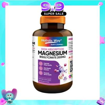 HOLISTIC WAY - Magnesium Bisglycinate Vegetarian Capsule 60s image