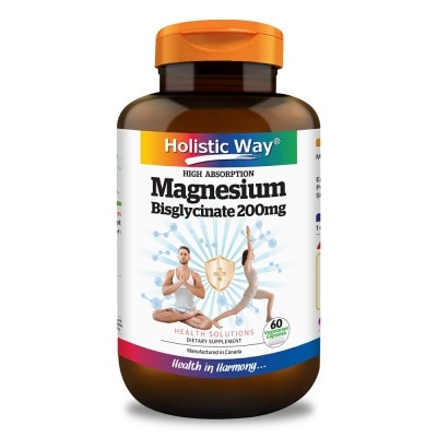 HOLISTIC WAY Magnesium Bisglycinate Vegetarian Capsule 60s