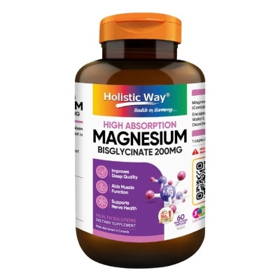 HOLISTIC WAY - Magnesium Bisglycinate Vegetarian Capsule 60s image