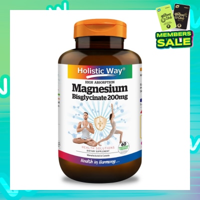 HOLISTIC WAY Magnesium Bisglycinate Vegetarian Capsule 60s