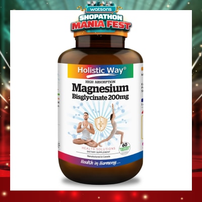 HOLISTIC WAY - Magnesium Bisglycinate Vegetarian Capsule 60s
