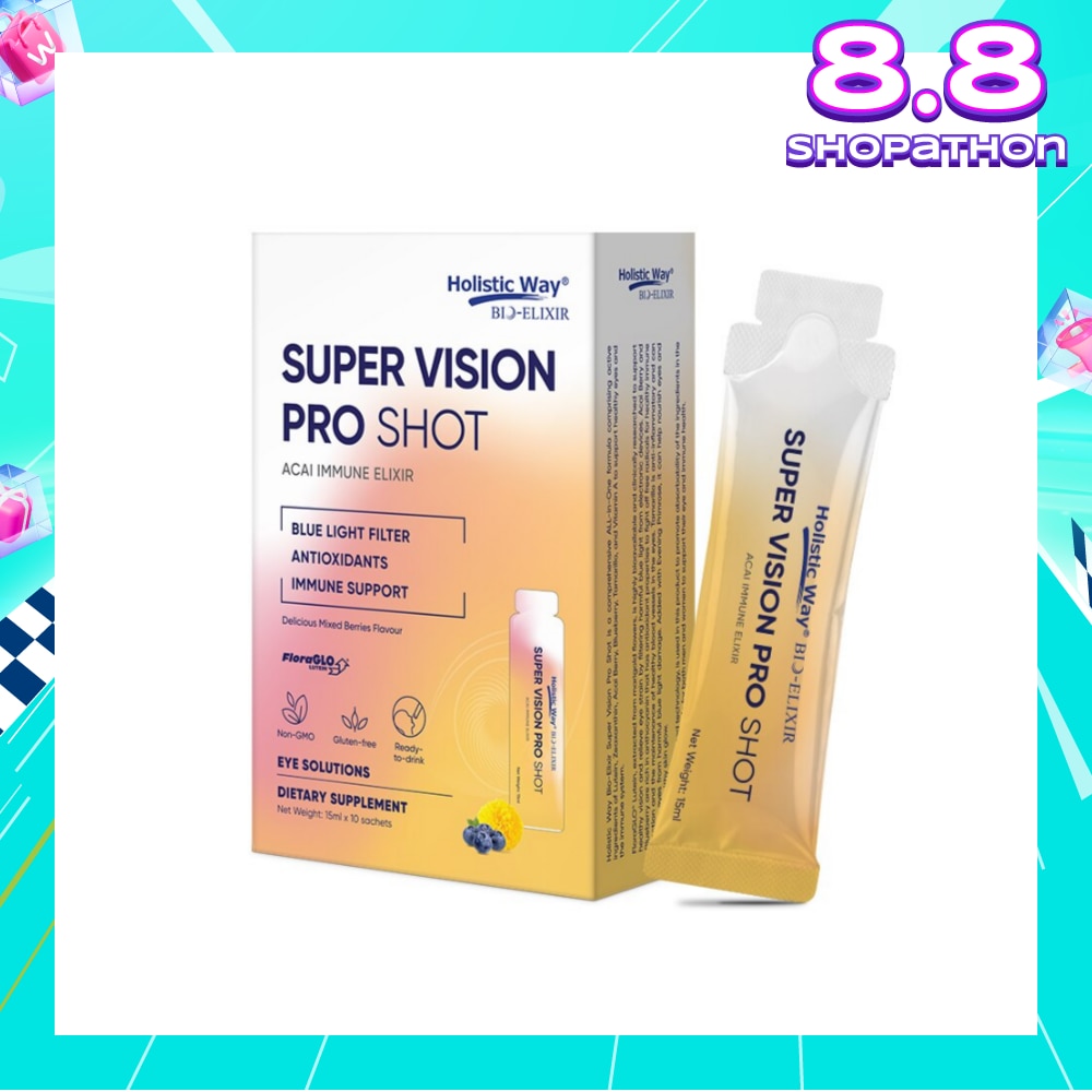 Bio-Elixir Super Vision Pro Shot Acai Immune Sachet (To Support Healthy Eyes & Immune System)10s