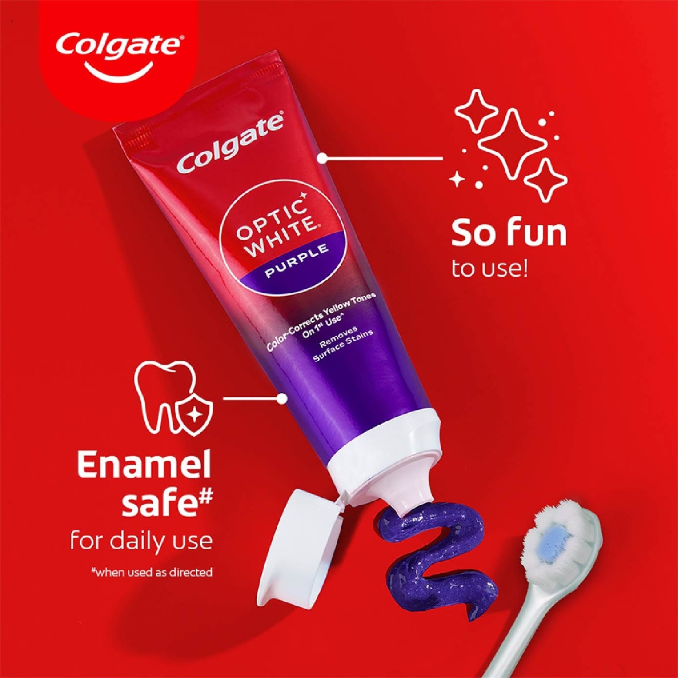 Optic White Purple Whitening Toothpaste 100g