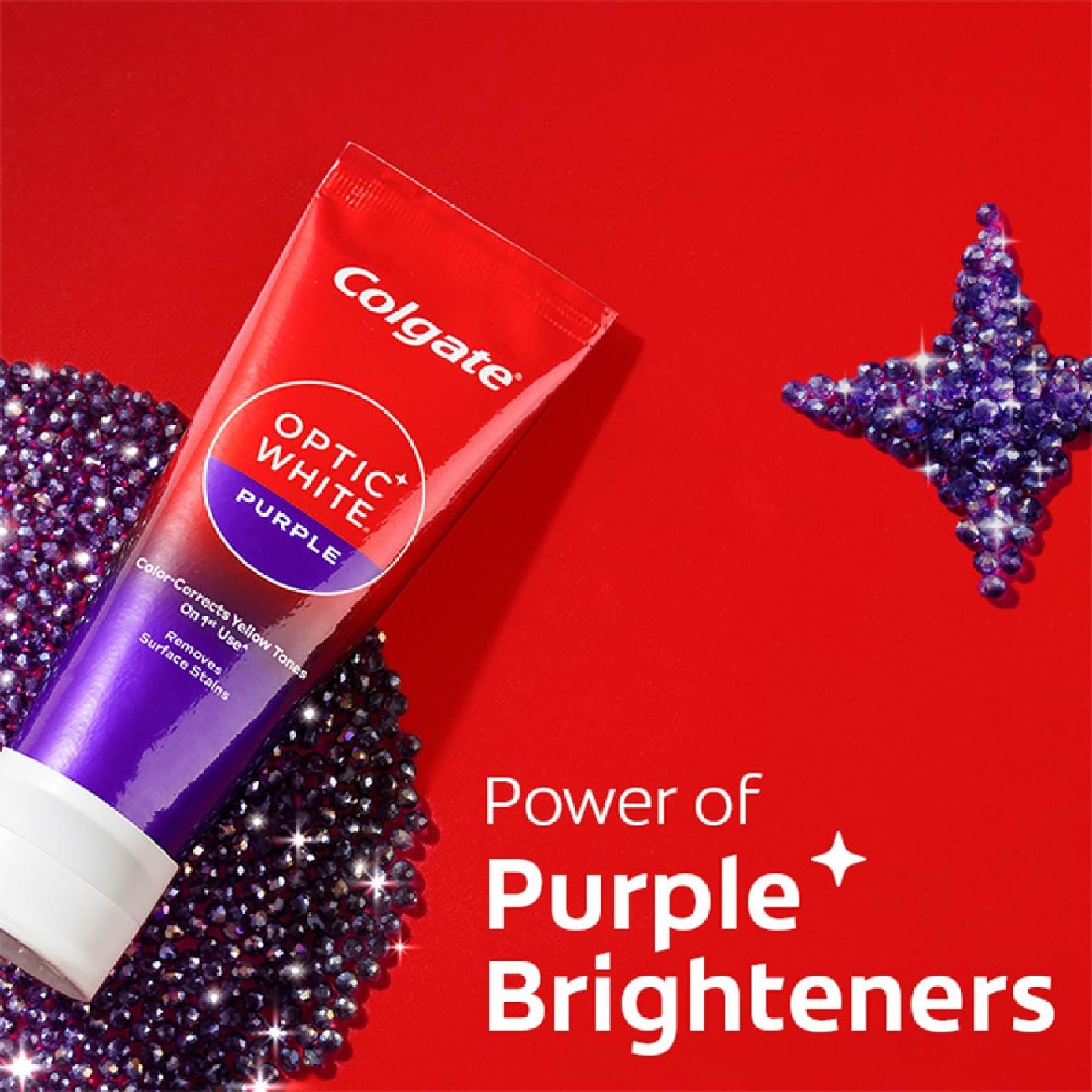 Optic White Purple Whitening Toothpaste 100g