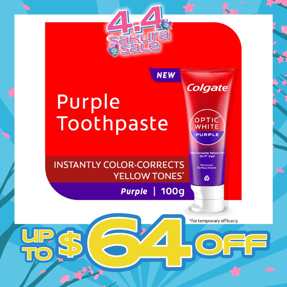 Optic White Purple Whitening Toothpaste 100g