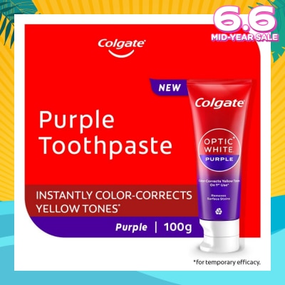 COLGATE Optic White Purple Whitening Toothpaste 100g