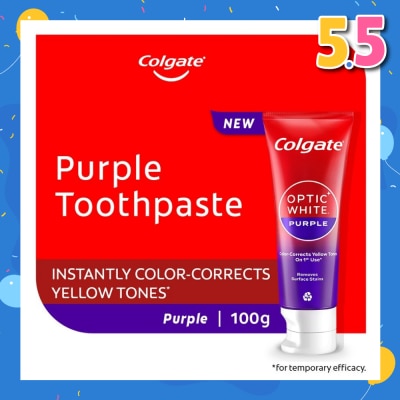 COLGATE Optic White Purple Whitening Toothpaste 100g