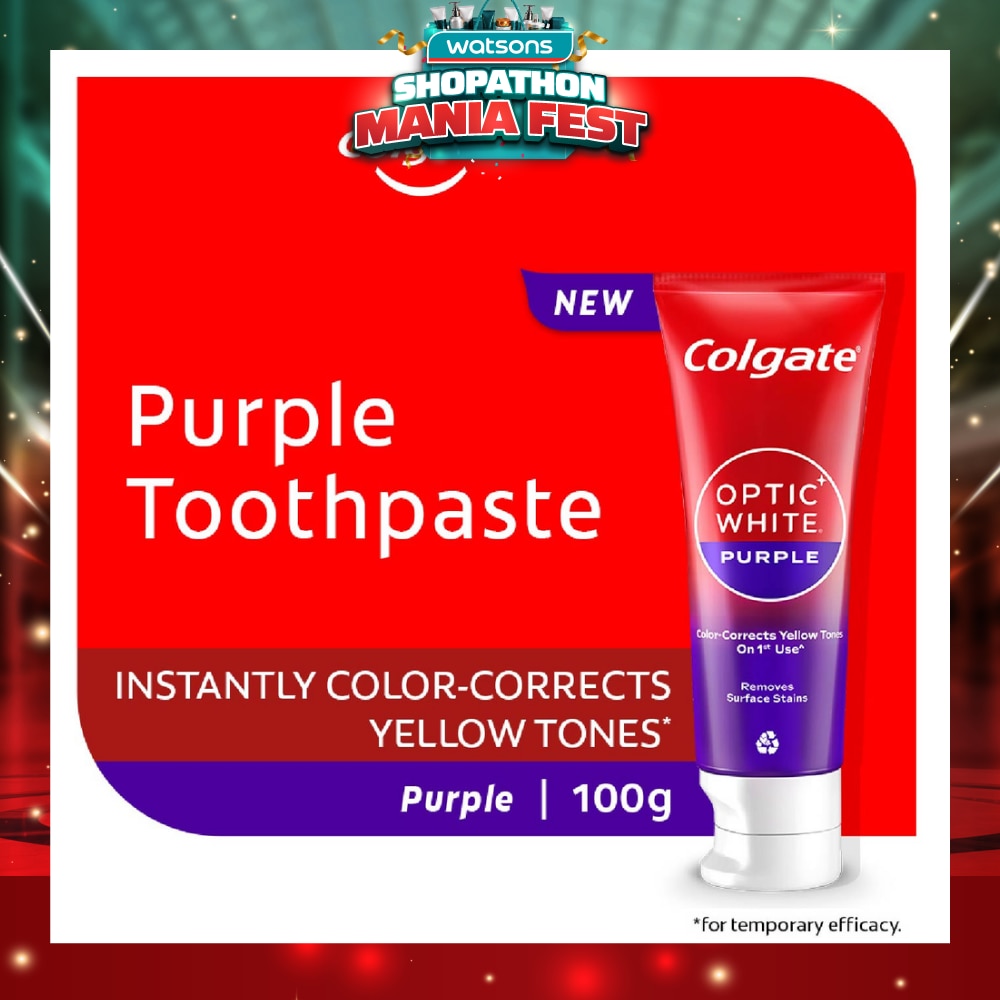 Optic White Purple Whitening Toothpaste 100g