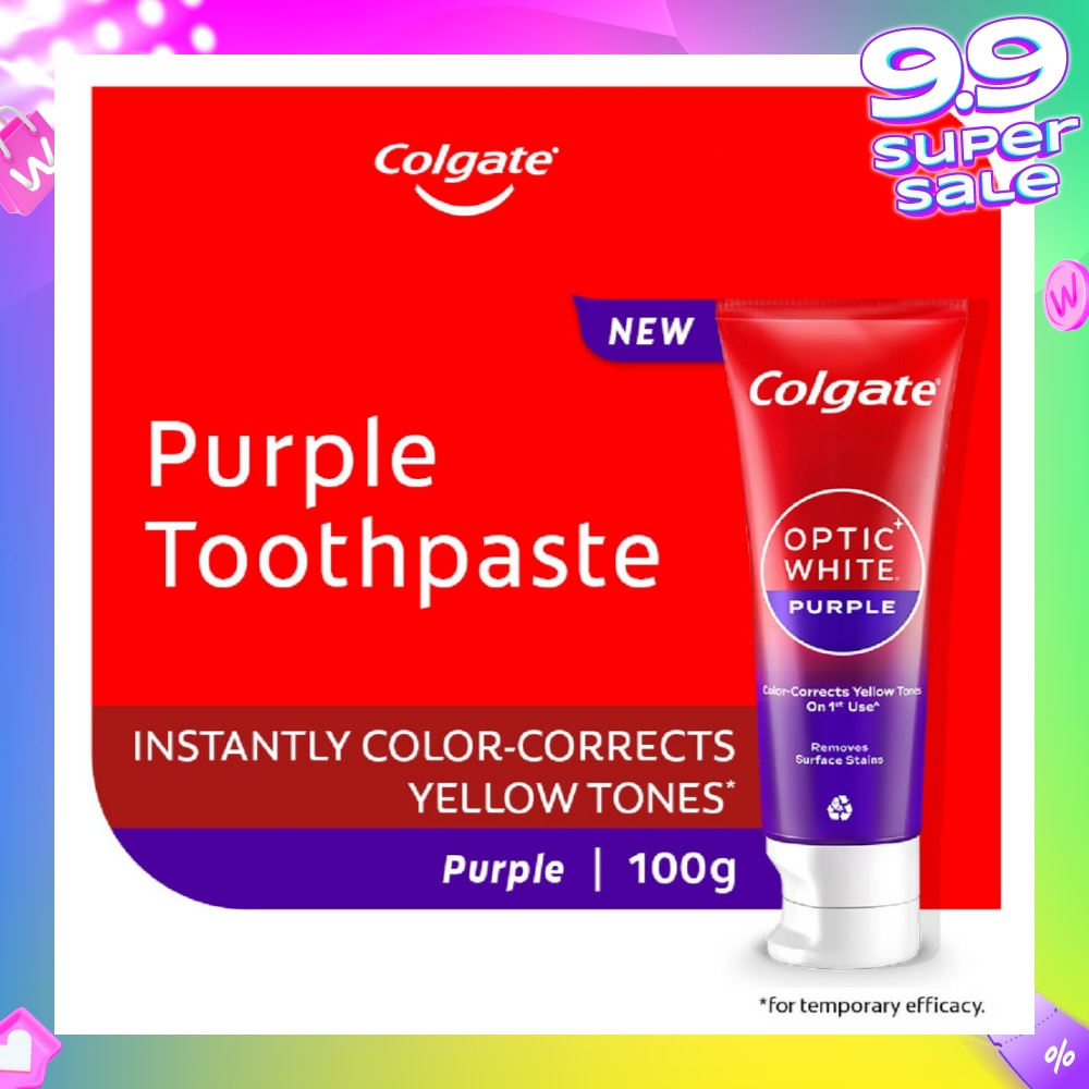 Optic White Purple Whitening Toothpaste 100g