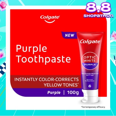 COLGATE Optic White Purple Whitening Toothpaste 100g