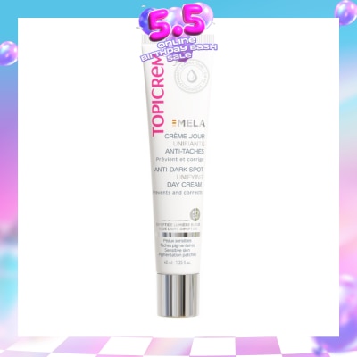 TOPICREM - Mela Anti-Dark Spot Unifying Day Cream SPF350+ PA++++ (UVA/UVB Protection & Suitable For Pregnant Women) 40ml (Expiry: Oct`2026)