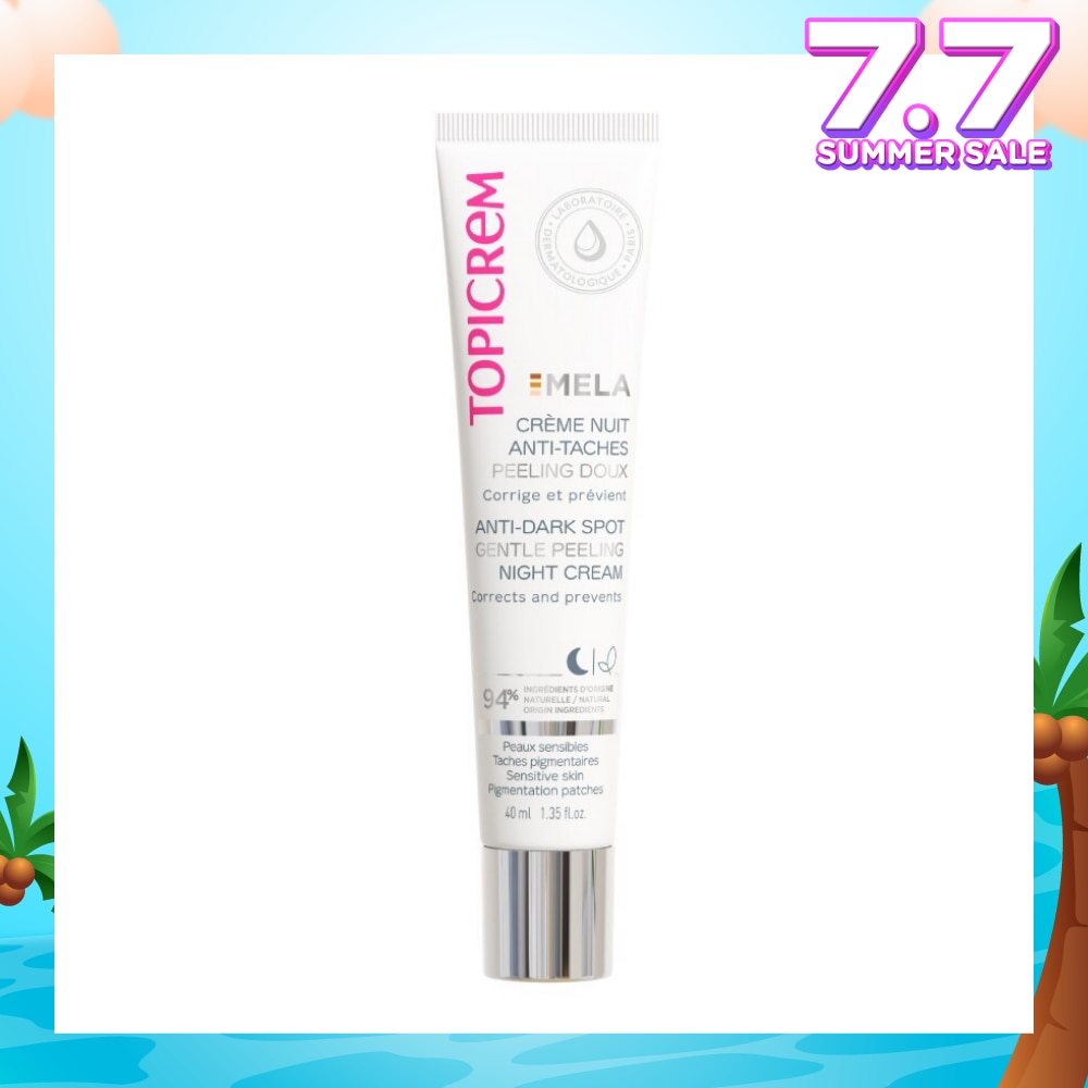 Mela Anti-Dark Spot Gentle Peeling Night Cream (Moisturizes, Smoothes & Suitable For Sensitive Skin) 40ml