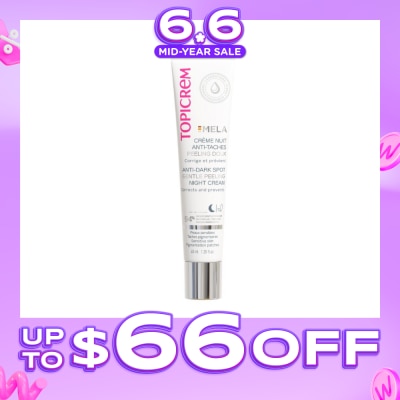 TOPICREM - Mela Anti-Dark Spot Gentle Peeling Night Cream (Moisturizes, Smoothes & Suitable For Sensitive Skin) 40ml (Expiry: Apr`2027)