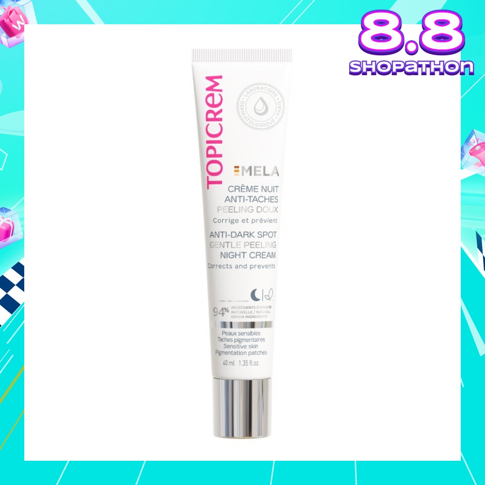 Mela Anti-Dark Spot Gentle Peeling Night Cream (Moisturizes, Smoothes & Suitable For Sensitive Skin) 40ml