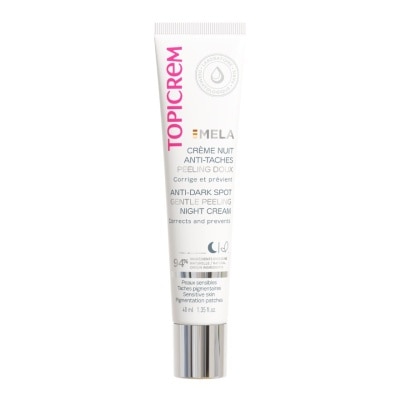 TOPICREM Mela Anti-Dark Spot Gentle Peeling Night Cream (Moisturizes, Smoothes & Suitable For Sensitive Skin) 40ml