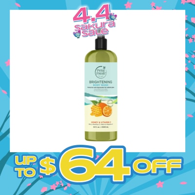 PETAL FRESH - Brightening Body Wash With Honey & Vit C (Moisturize & Rejuvenate) 1000ml