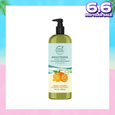 PETAL FRESH Brightening Body Wash With Honey & Vit C (Moisturize & Rejuvenate) 1000ml