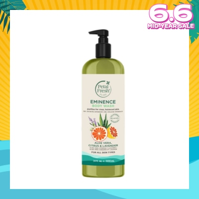 PETAL FRESH Eminence Body Wash With Aloe Vera & Citrus & Lavender (For All Skin Types) 1000ml