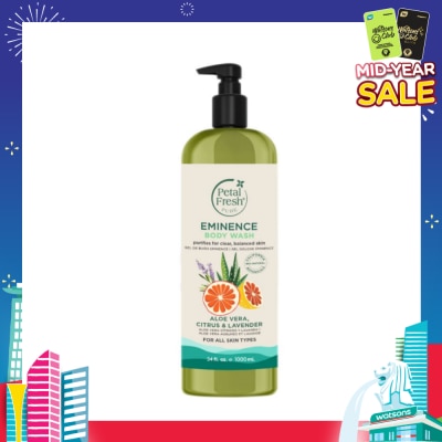 PETAL FRESH Eminence Body Wash With Aloe Vera & Citrus & Lavender (For All Skin Types) 1000ml