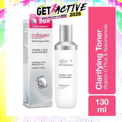 COLLAGEN BY WATSONS - White Regeneration Vitamin C Plus & Niacinamide Clarifying Toner (Vegan Collagen, Made in Korea) 130ml image