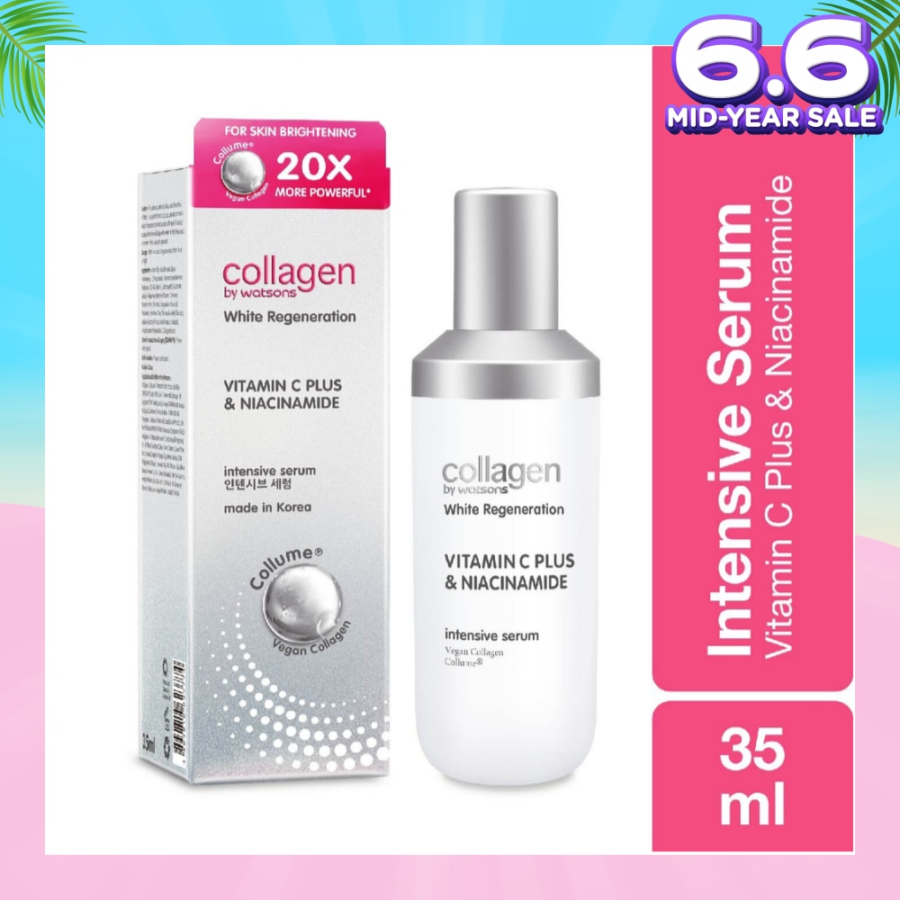 White Regeneration Vitamin C Plus & Niacinamide Intensive Serum (Vegan Collagen, Made in Korea) 35ml