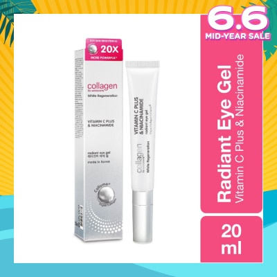 COLLAGEN BY WATSONS White Regeneration Vitamin C Plus & Niacinamide Radiant Eye Gel (Vegan Collagen, Made in Korea) 20ml