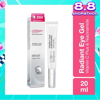 COLLAGEN BY WATSONS White Regeneration Vitamin C Plus & Niacinamide Radiant Eye Gel (Vegan Collagen, Made in Korea) 20ml