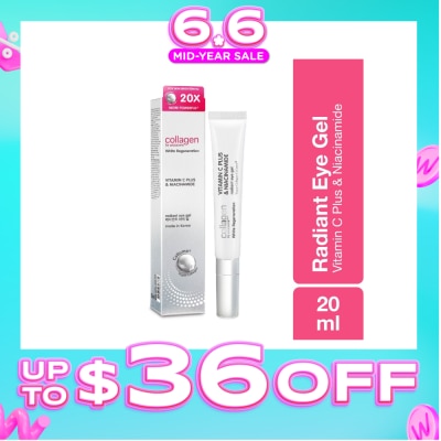 COLLAGEN BY WATSONS - White Regeneration Vitamin C Plus & Niacinamide Radiant Eye Gel (Vegan Collagen, Made in Korea) 20ml