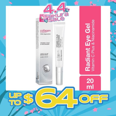 COLLAGEN BY WATSONS - White Regeneration Vitamin C Plus & Niacinamide Radiant Eye Gel (Vegan Collagen, Made in Korea) 20ml