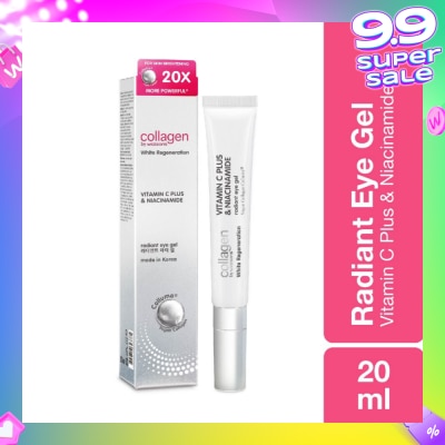 COLLAGEN BY WATSONS White Regeneration Vitamin C Plus & Niacinamide Radiant Eye Gel (Vegan Collagen, Made in Korea) 20ml