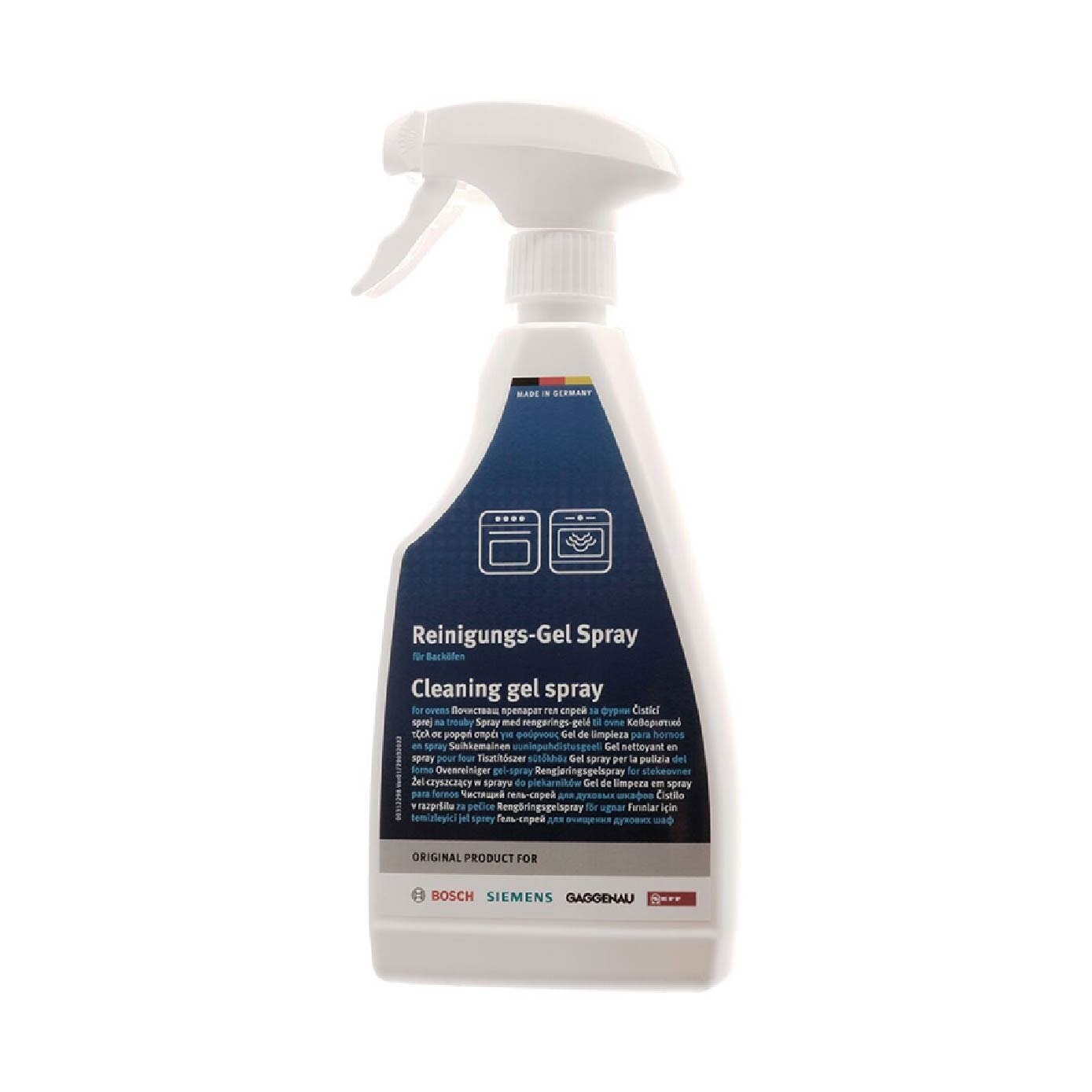 Professional Cleaning Gel Spray (Suitable Cleaning Ovens + Baking Trays) 500ml