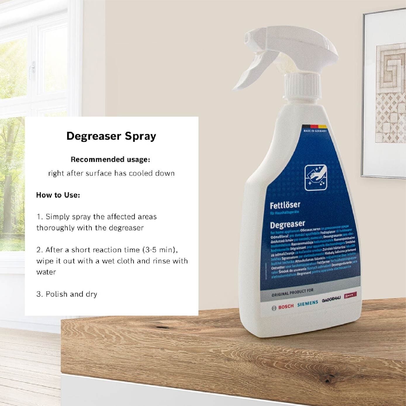 Degreaser For Home Appliances Unscented (For Multi Surface Use + Streak Free Result + Skin Friendly) 500ml