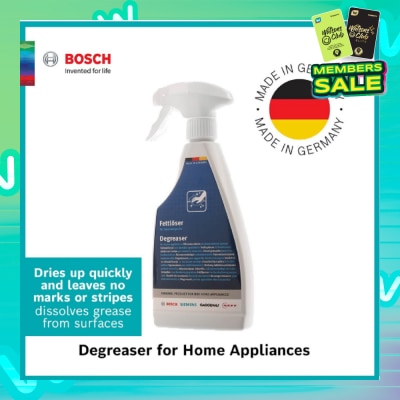 BOSCH Degreaser For Home Appliances Unscented (For Multi Surface Use + Streak Free Result + Skin Friendly) 500ml