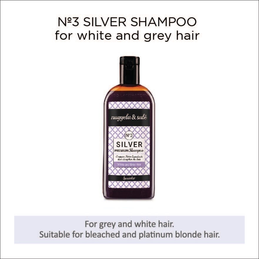 Nº3 Silver No Yellow Shampoo (Strengthen + Hydrates + iluminates Hair) 250ml