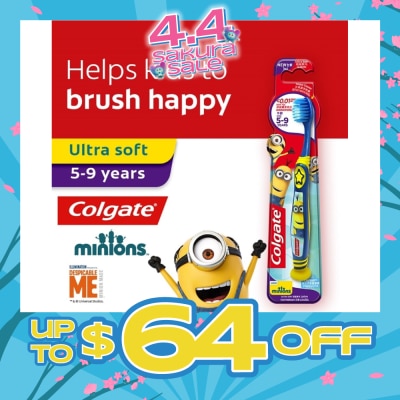 COLGATE - Toothbrush For Kids 5-9 Years Minion